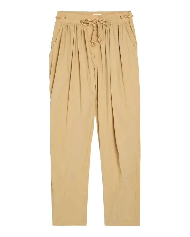 Isabel Marant braided drawstring trousers - Nude Nude