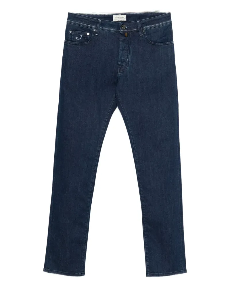 Jacob Cohën Jeans mit Logo-Stickerei - Blau Blau