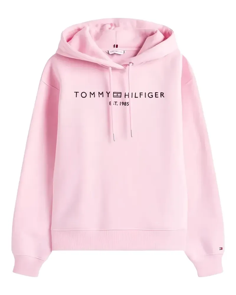 Tommy Hilfiger Hoodie mit Logo-Stickerei - Rosa Rosa