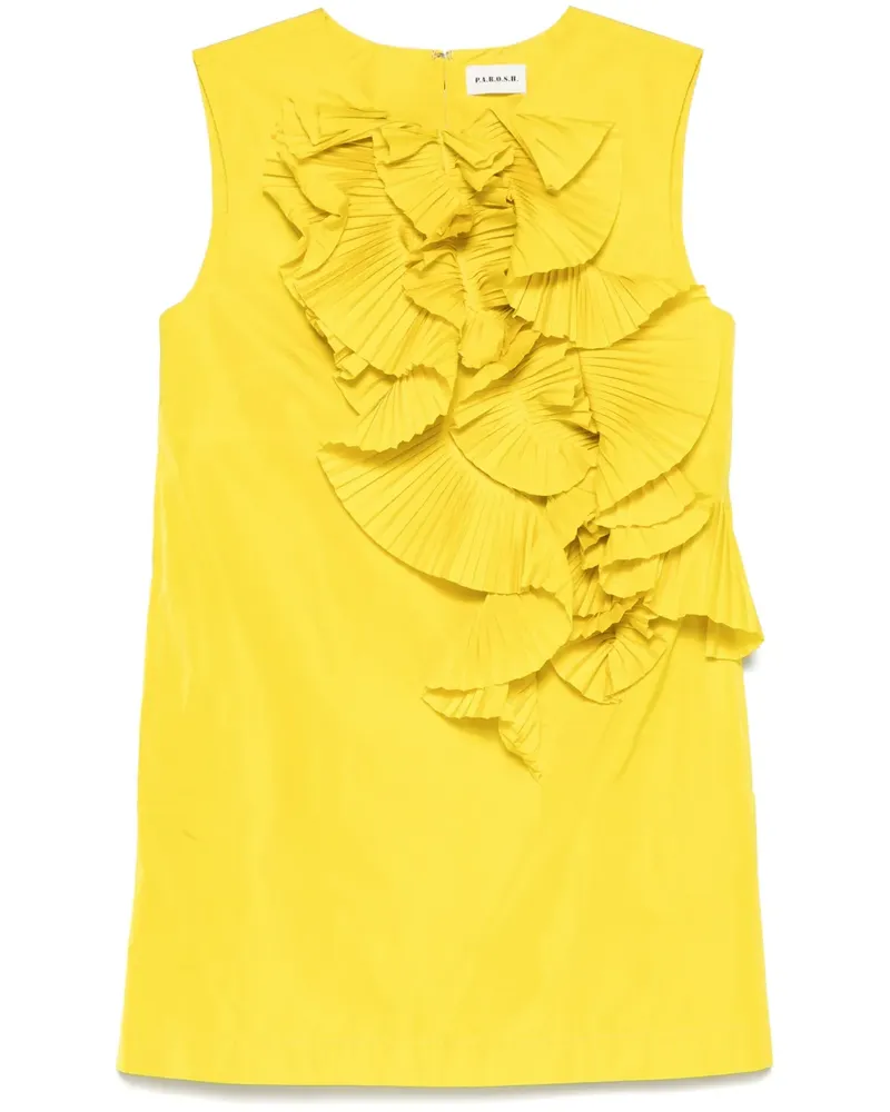 P.A.R.O.S.H. P.A.R.O H. Minikleid mit Rüschen - Gelb Gelb