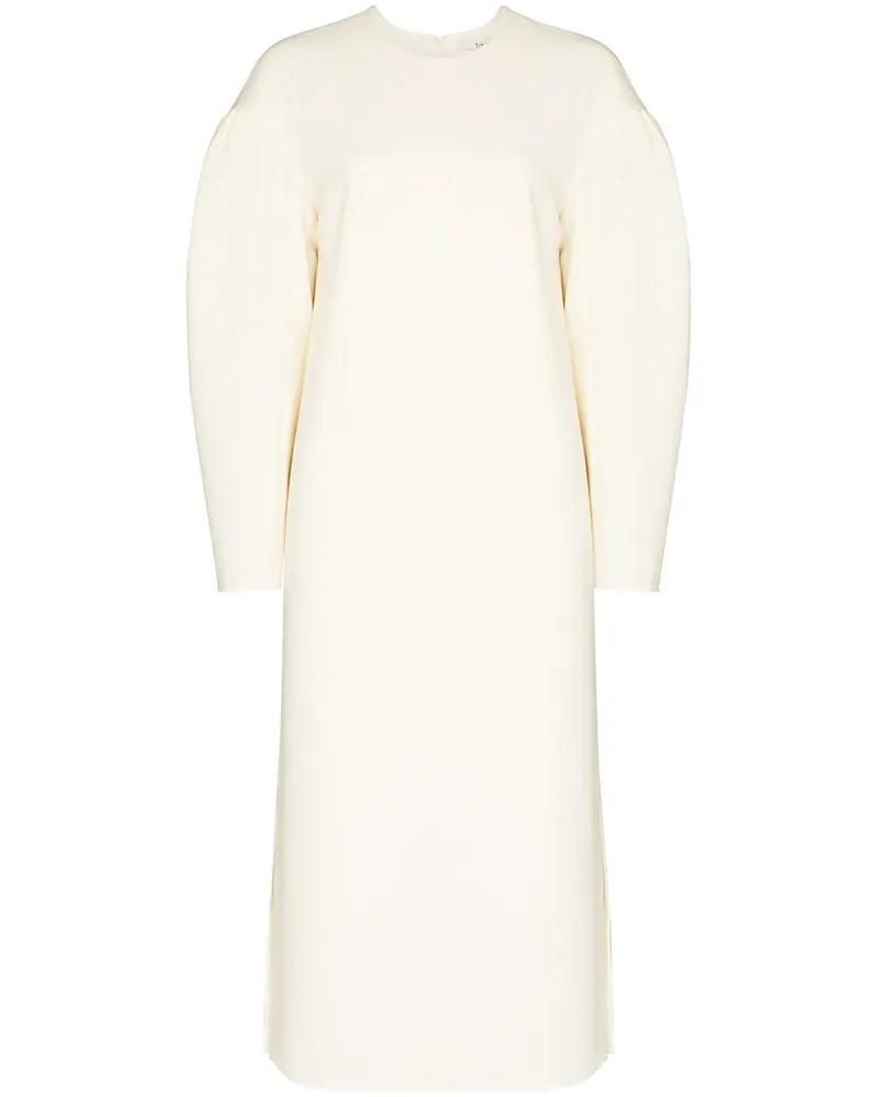 tibi Kleid mit Puffärmeln - Nude Nude