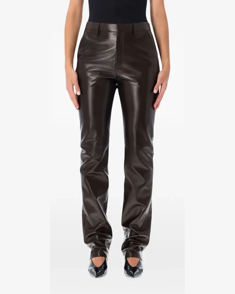 Ralph Lauren Bandbury Lederhose - Braun Braun