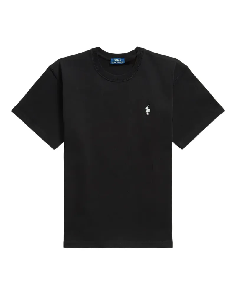Ralph Lauren T-Shirt mit Logo-Stickerei - Schwarz Schwarz