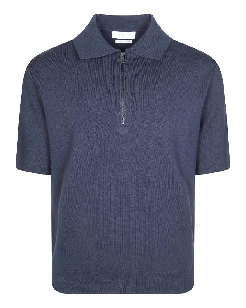 Daniele Fiesoli zip-up polo shirt - Blau Blau