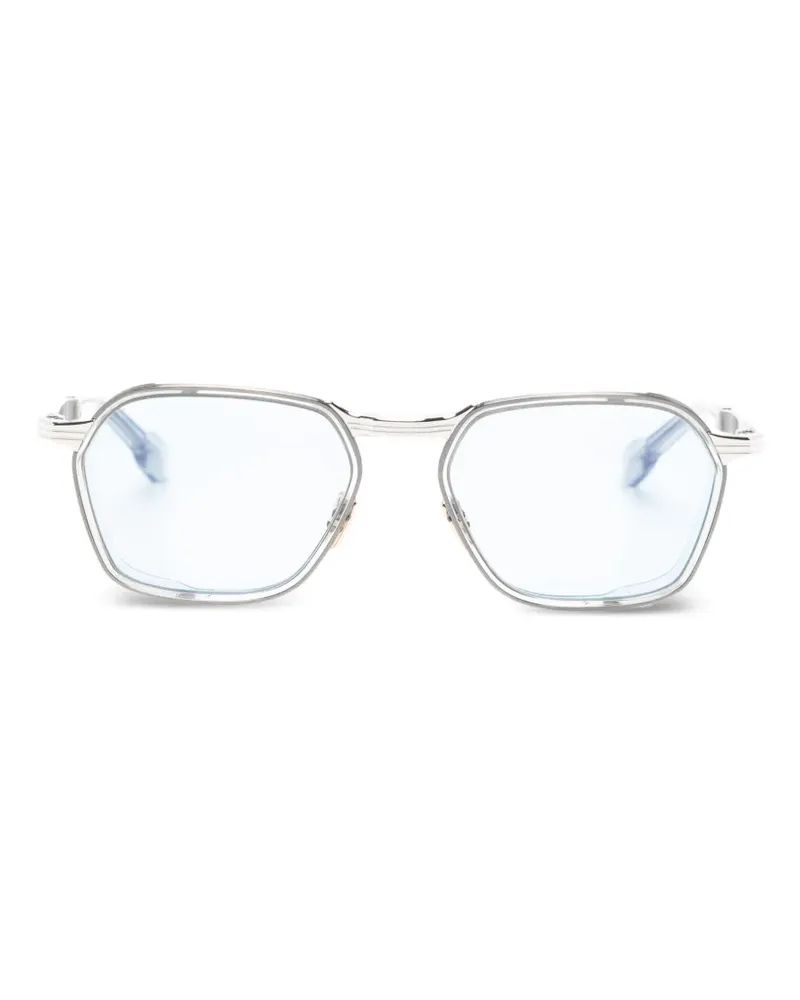 Jacques Marie Mage Beckett Sonnenbrille mit eckigem Gestell - Silber Silber