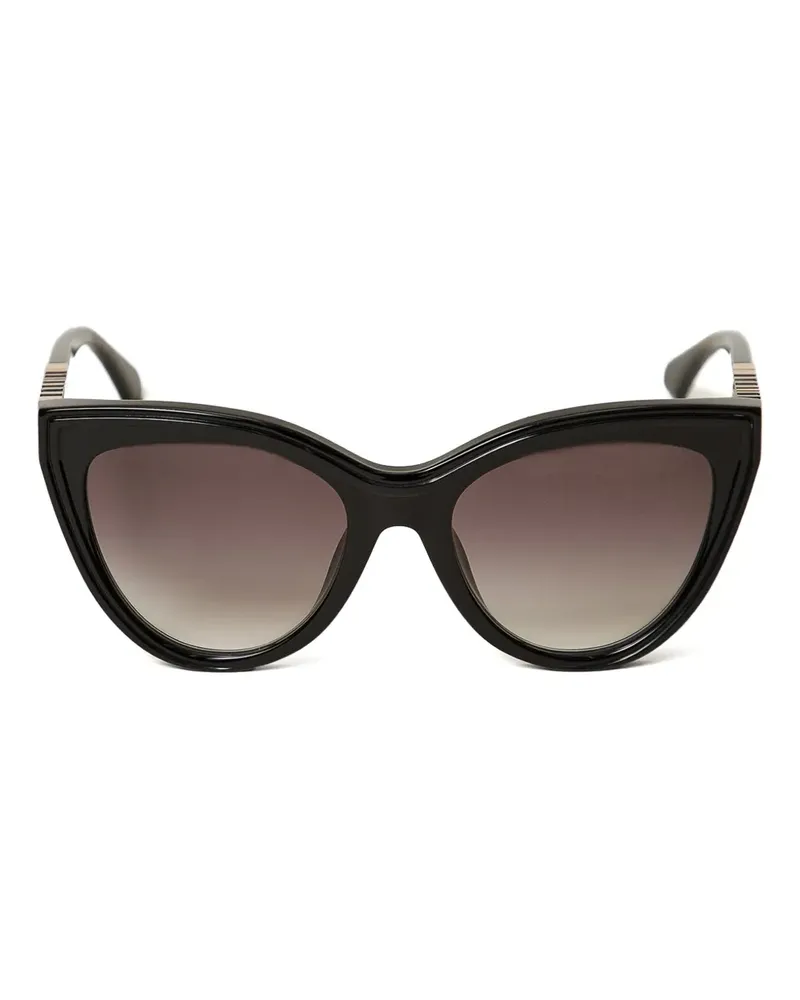 Twin-Set Sonnenbrille mit Cat-Eye-Gestell - Schwarz Schwarz