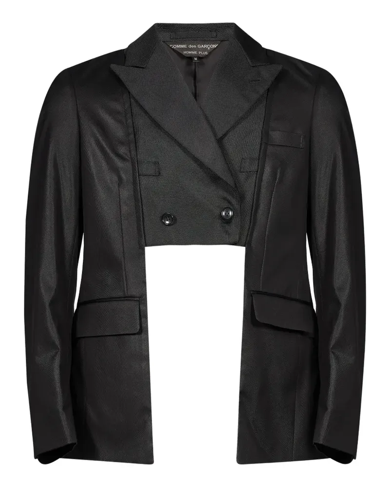 Comme des Garçons Sakko im Layering-Look - Schwarz Schwarz