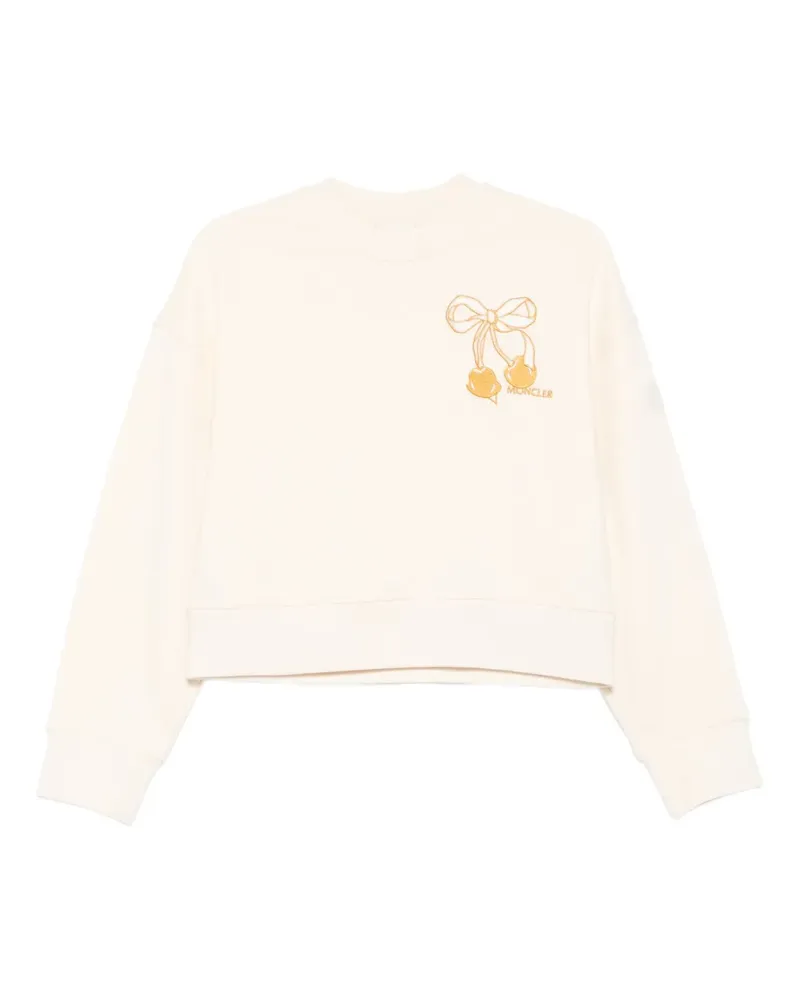 Moncler Sweatshirt mit Kirschschleife - Nude Nude