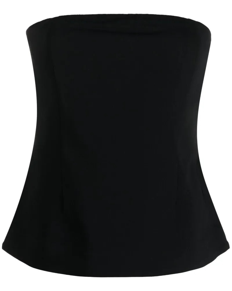 Co Schulterfreies Top - Schwarz Schwarz