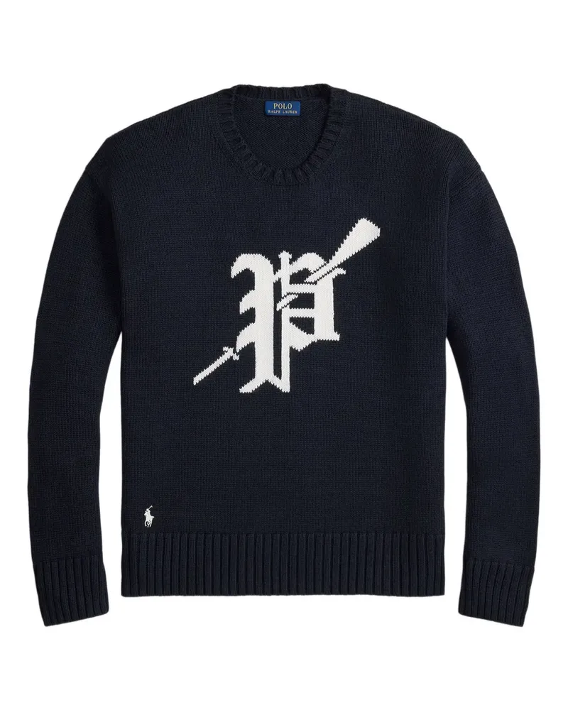 Ralph Lauren Pullover mit Logo-Intarsie - Blau Blau