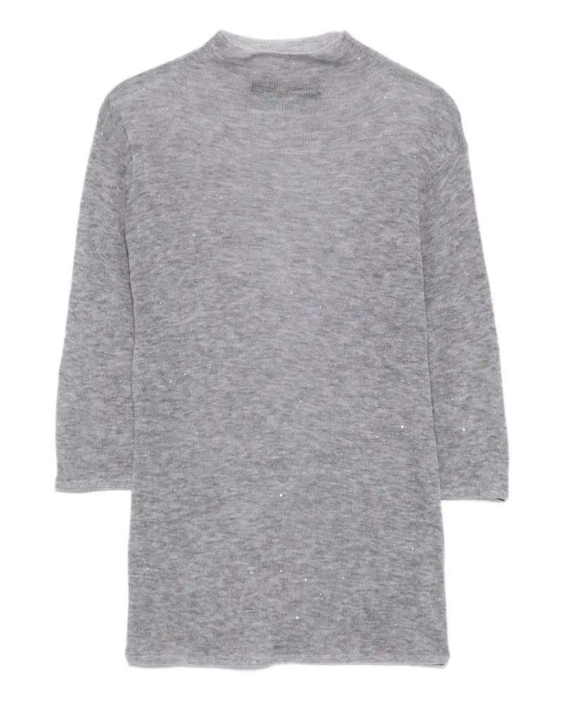 Seventy Pullover mit Glitter-Optik - Grau Grau