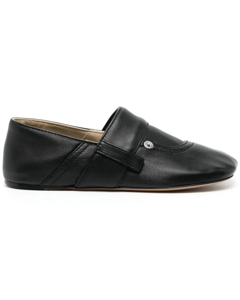 Loewe Flache Loafer - Schwarz Schwarz