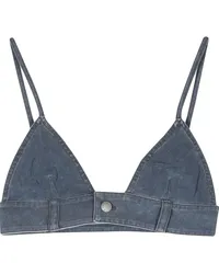 Alexander Wang Jeans-Bralet mit Trompe-l'oeil-Effekt Blau