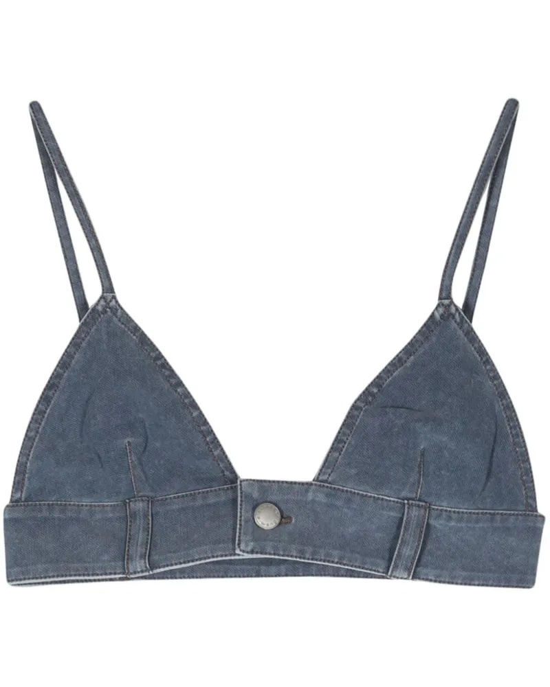 Alexander Wang Jeans-Bralet mit Trompe-l'oeil-Effekt Blau