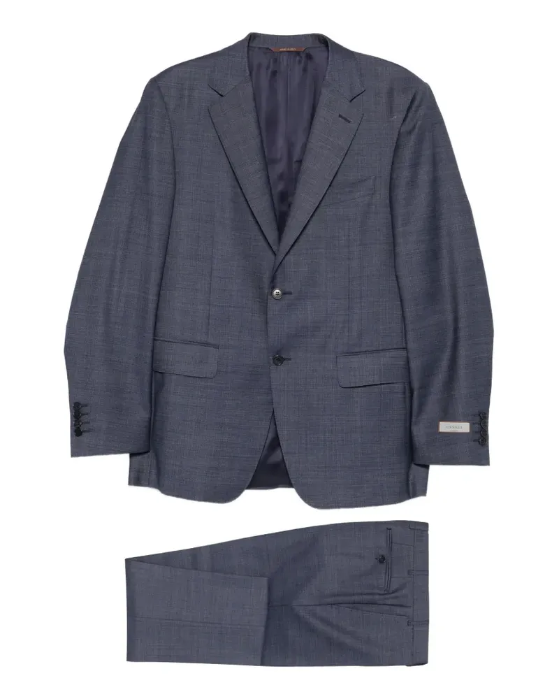 Canali Anzug mit Knopfverschluss - Blau Blau