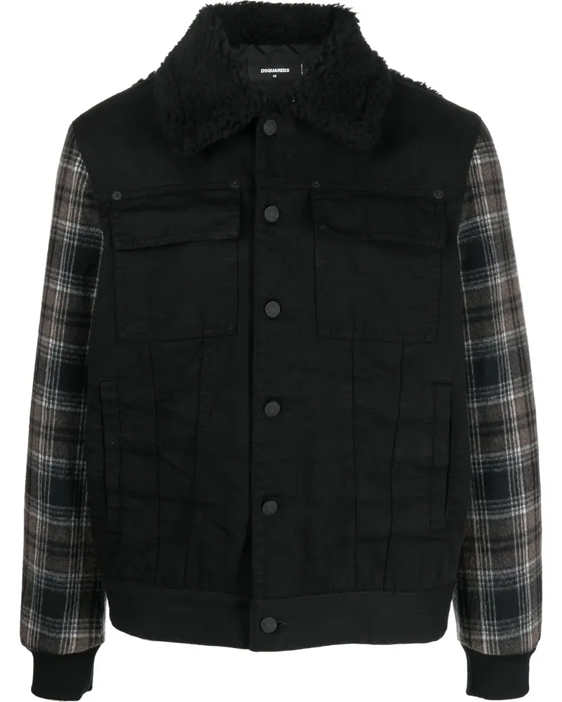 Dsquared2 Icon Bomberjacke - Schwarz Schwarz