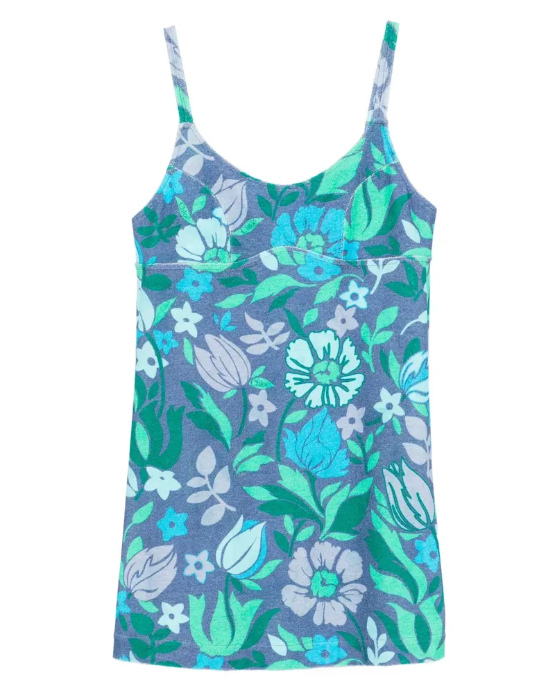 Chloé Minikleid aus Jersey - Blau Blau