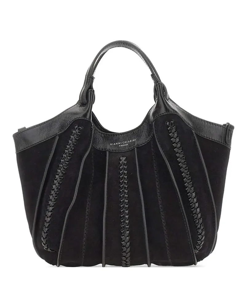 Gianni Chiarini Dua woven leather tote bag - Schwarz Schwarz