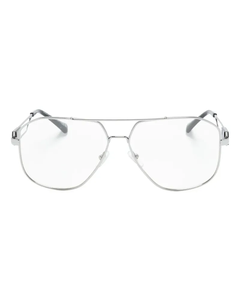 Versace Klassische Pilotenbrille - Silber Silber