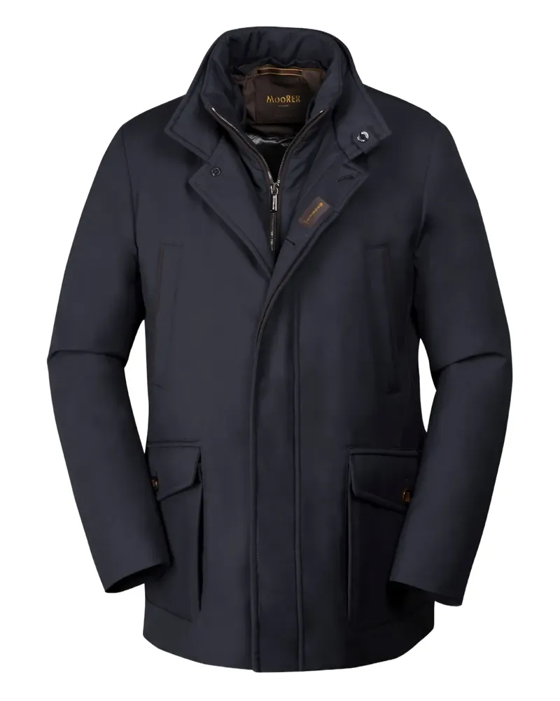 MOORER DRIVE-S-PUM zip pocket jacket - Blau Blau