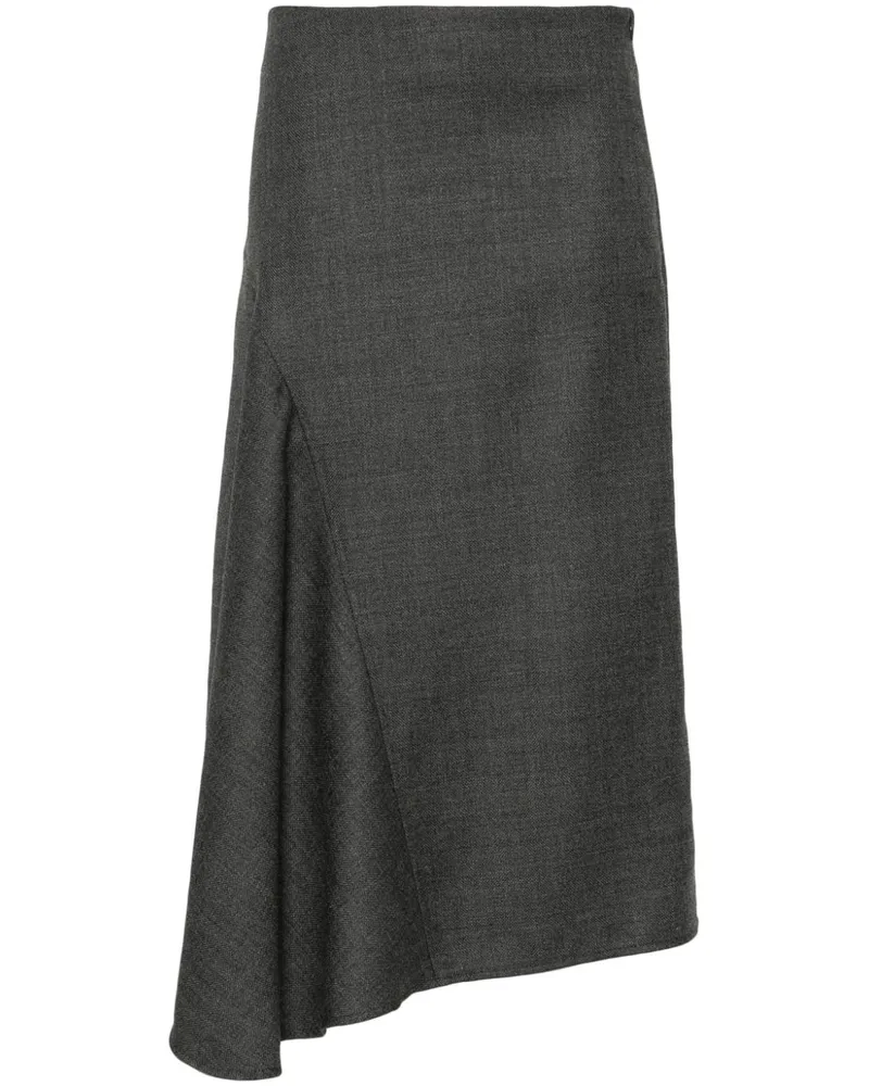 Brunello Cucinelli Klassischer Midirock - Grau Grau