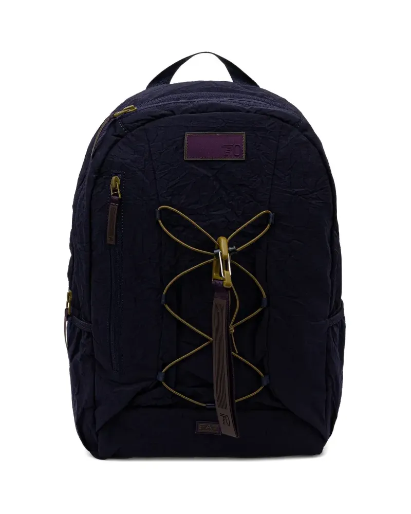 EA7 logo-detail backpack - Blau Blau