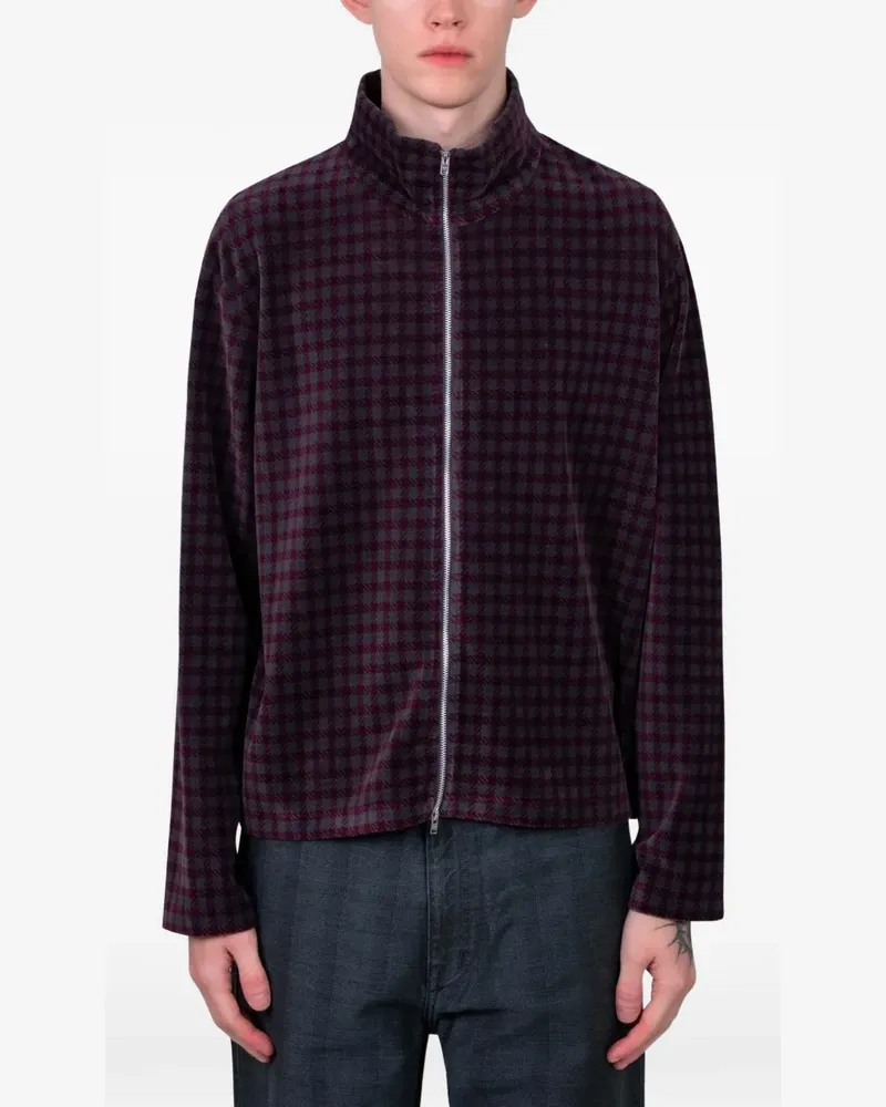 Our Legacy Shrunken zip-up sweater - Rot Rot