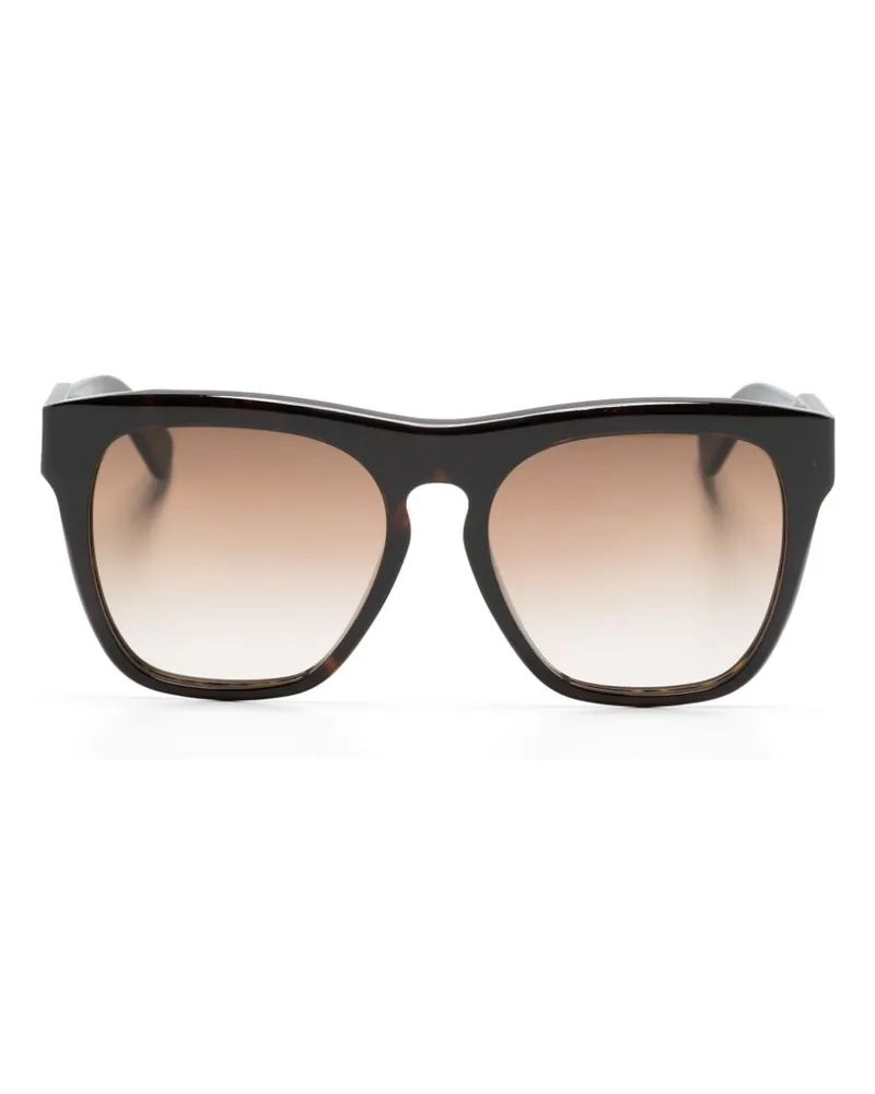 Chloé Sonnenbrille mit eckigem Gestell - Braun Braun