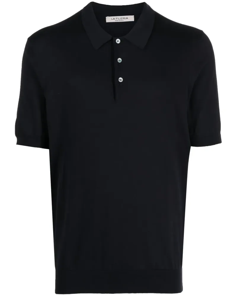 La Fileria Klassisches Poloshirt - Blau Blau