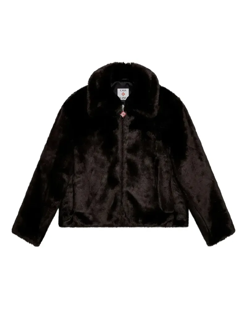 Casablanca Paris Paris Jacke aus Faux Fur - Schwarz Schwarz