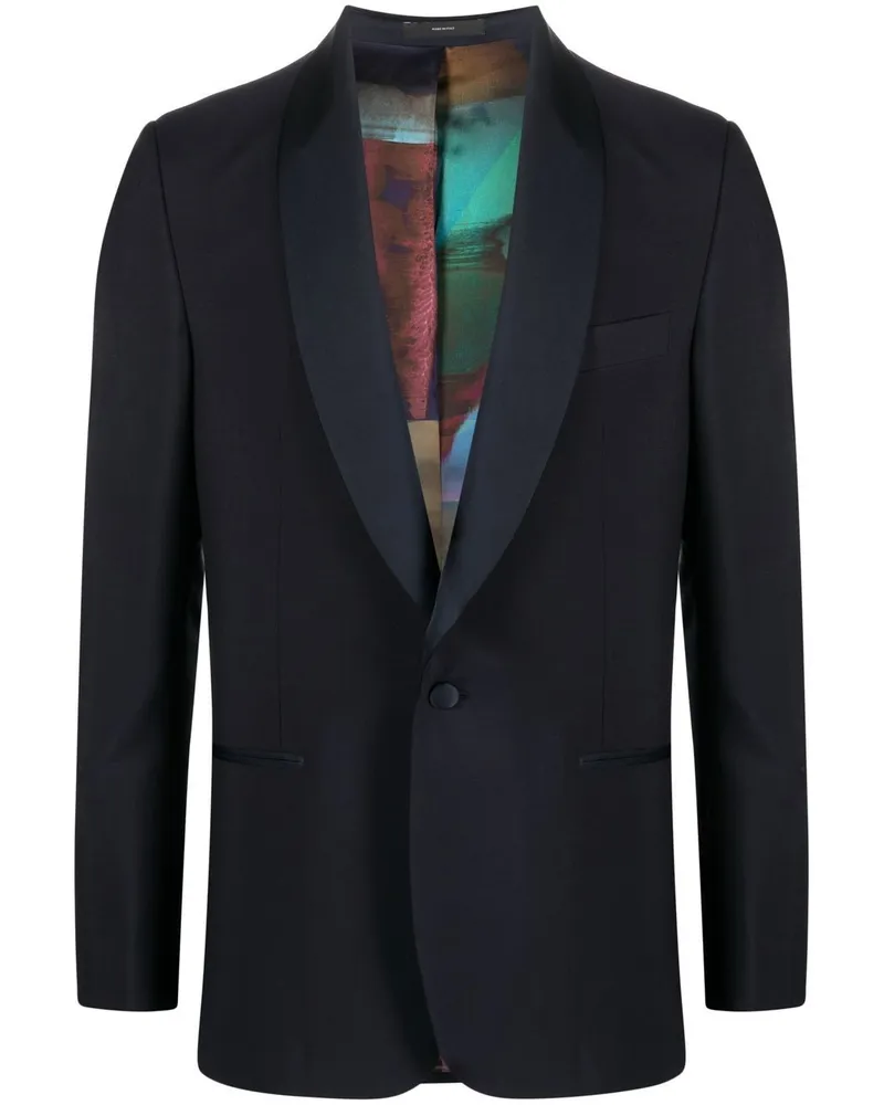 Paul Smith Sakko mit Schalkragen - Blau Blau