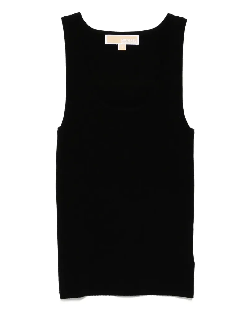 Michael Kors Geripptes Tanktop - Schwarz Schwarz