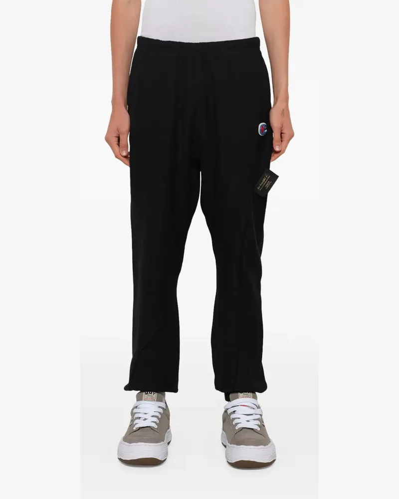 Undercover x Champion logo-patch track pants - Schwarz Schwarz