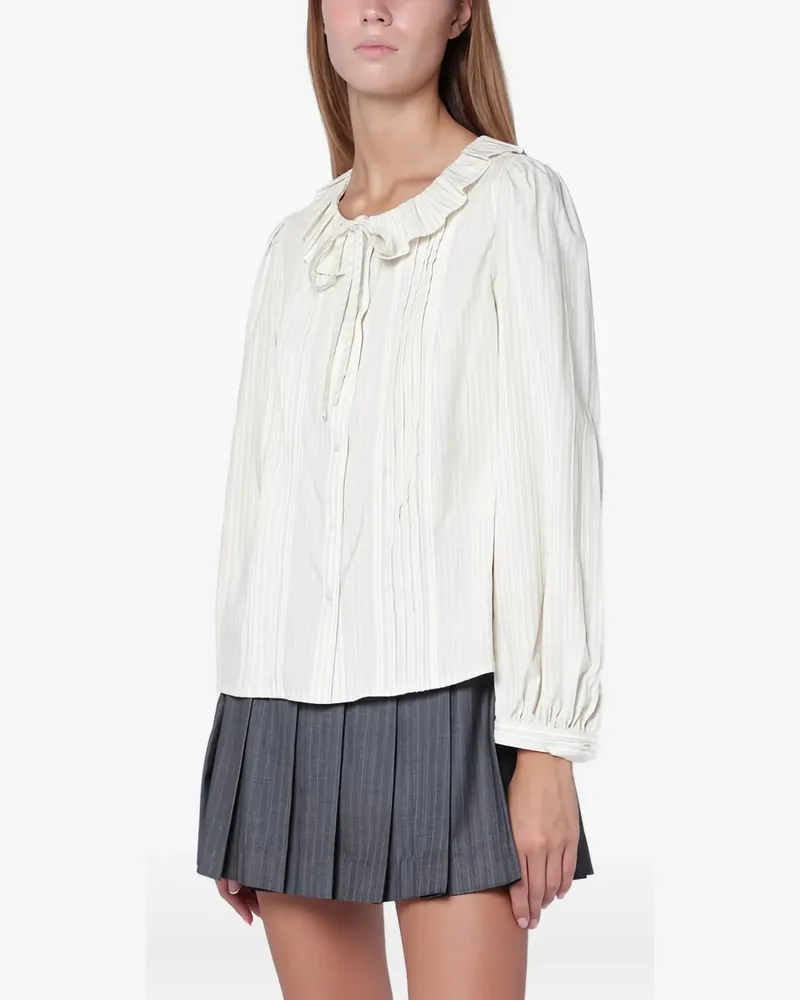 Dunst Oberteil mit Volants - Weiß Weiß