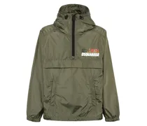 Hoodie mit Logo-Print - Grün