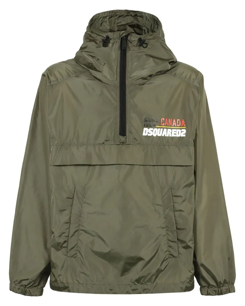 Dsquared2 Hoodie mit Logo-Print - Grün Grün