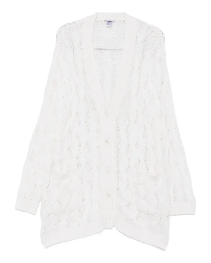 Avant Toi cable-knit open-knit cardigan - Weiß Weiß