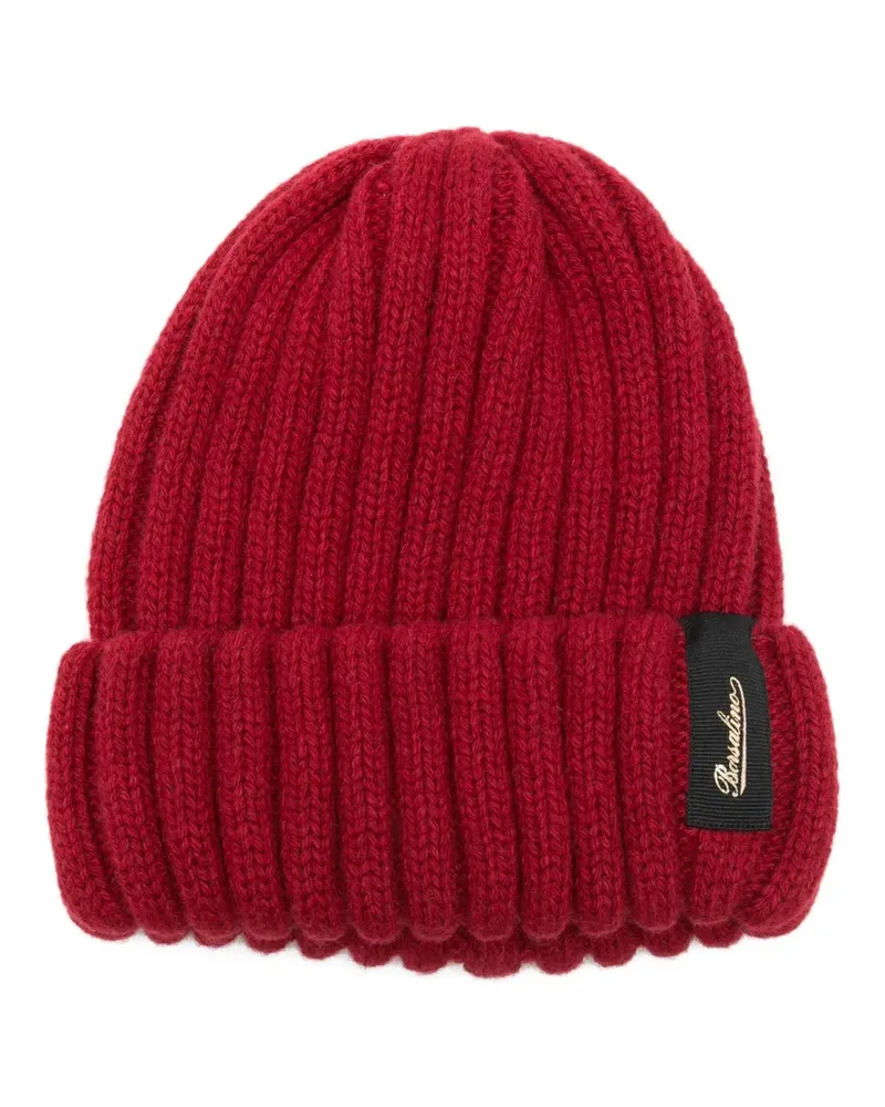 Borsalino Gerippte Kaschmirmütze - Rot Rot