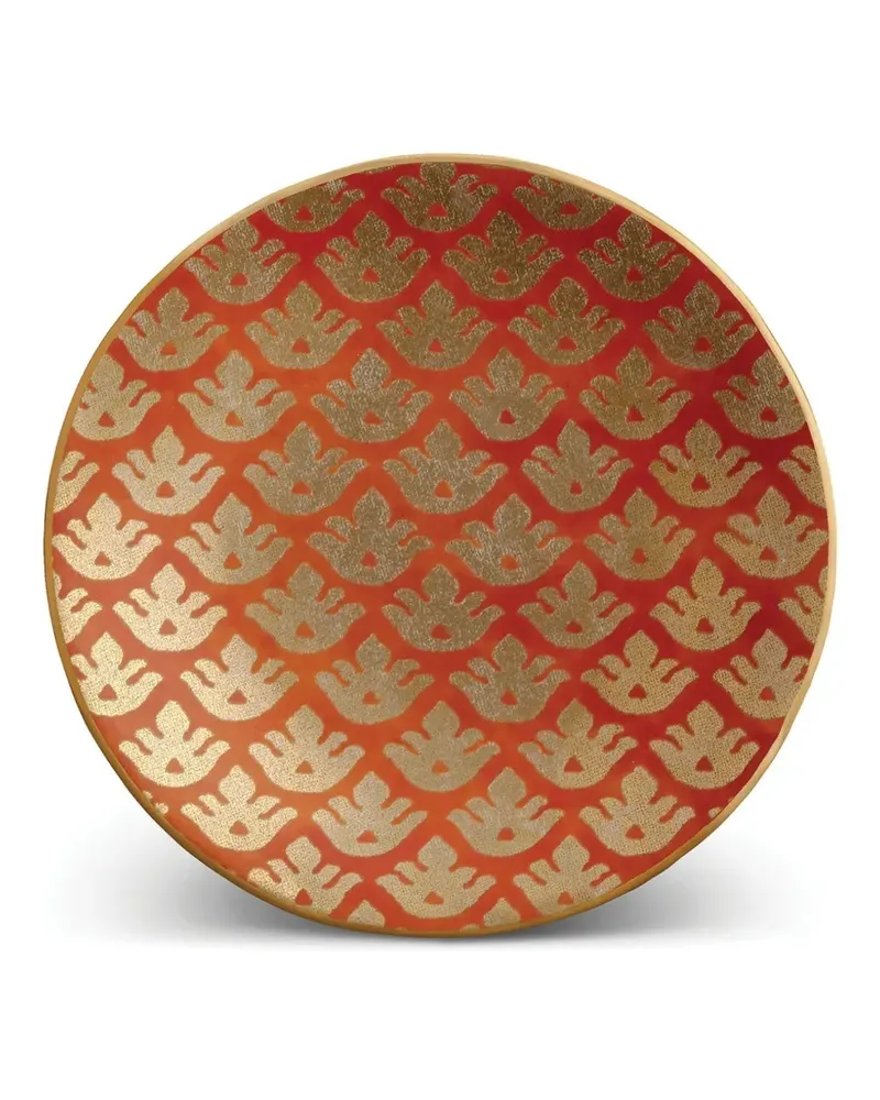 L’OBJET Verzierter Teller - Rot Rot