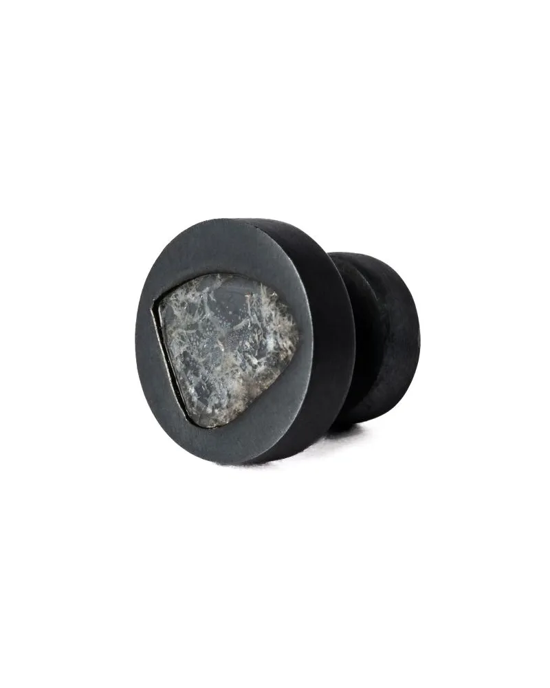 Parts Of Four Silberohrring mit Diamant - Schwarz Schwarz