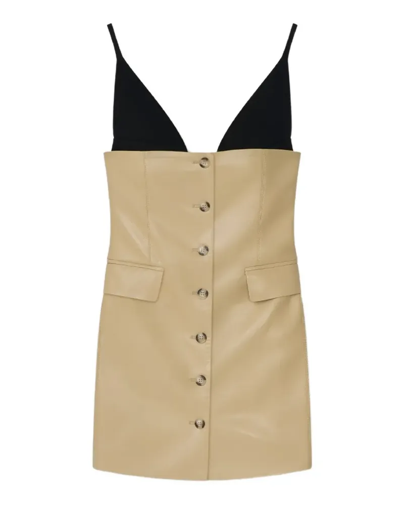 Nanushka Zyana V-neck mini dress - Gelb Gelb