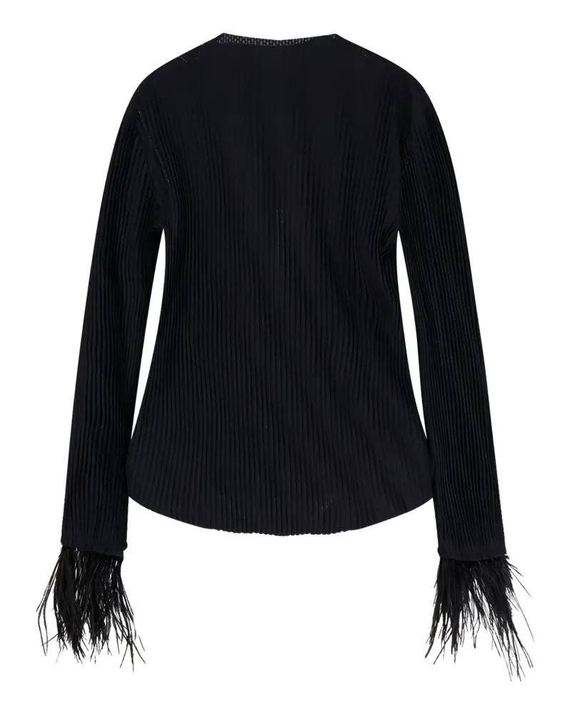 HUGO BOSS Tanktop mit Federnsaum - Schwarz Schwarz