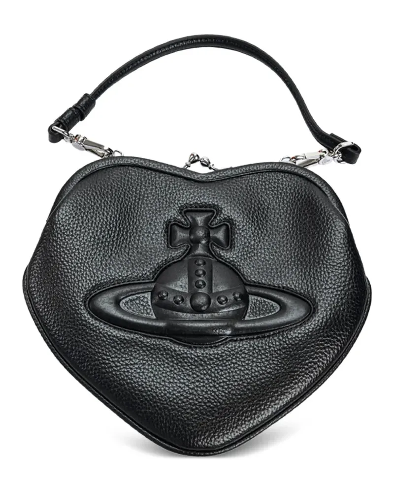 Vivienne Westwood Belle Heart Orb Mini-Tasche - Schwarz Schwarz