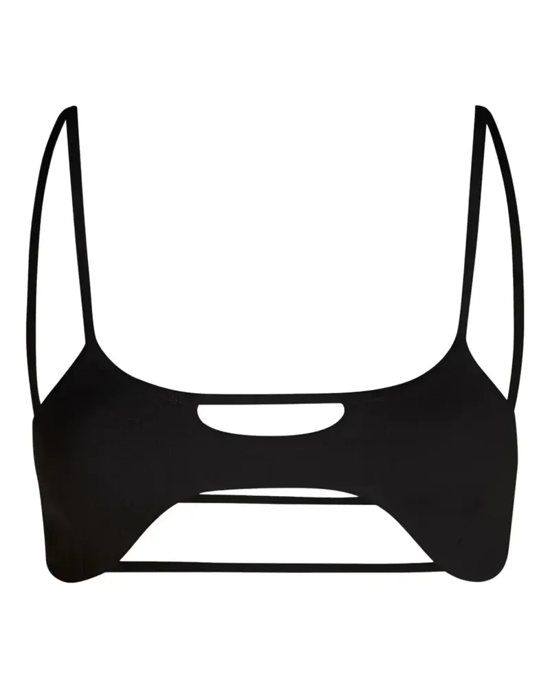 GAUGE81 Frias BH-Top mit Cut-Out - Schwarz Schwarz