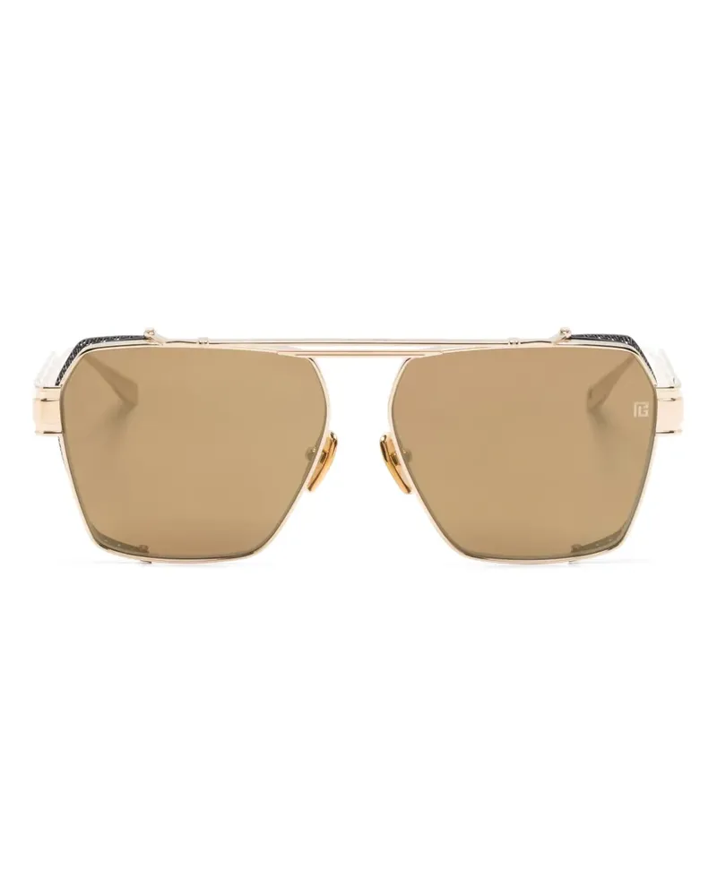 Balmain Getönte Pilotenbrille - Gold Gold