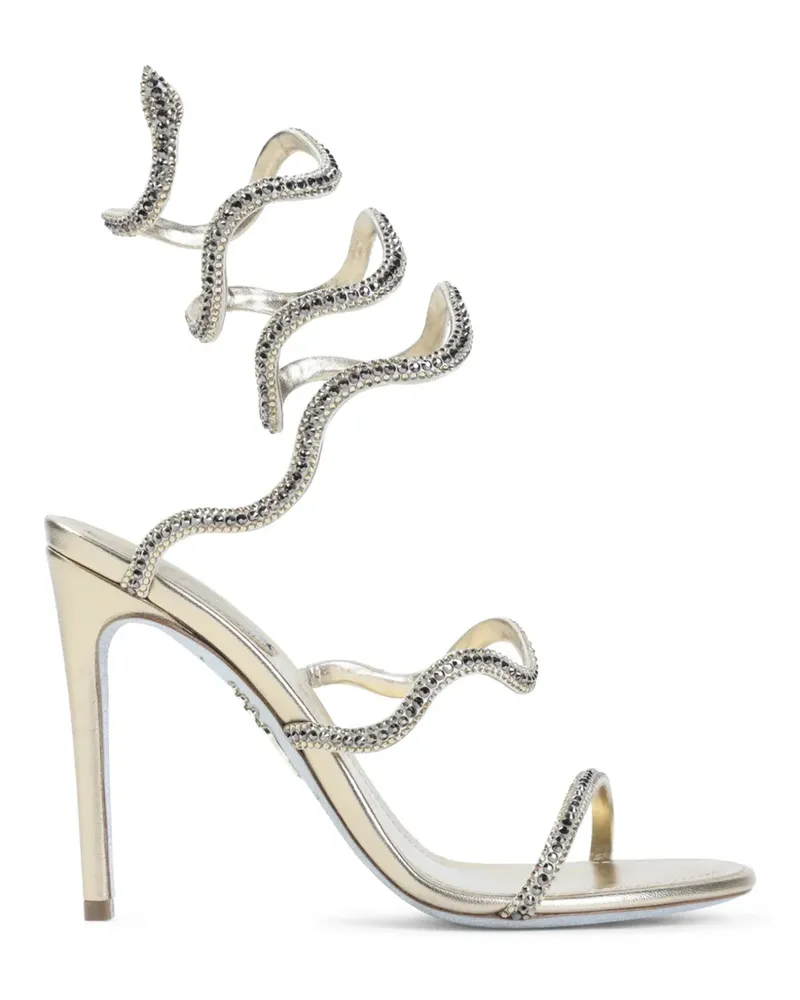 René Caovilla Cleo Sandalen mit Kristallen - Gold Gold