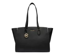 Shopper mit Logo-Anhänger - Schwarz