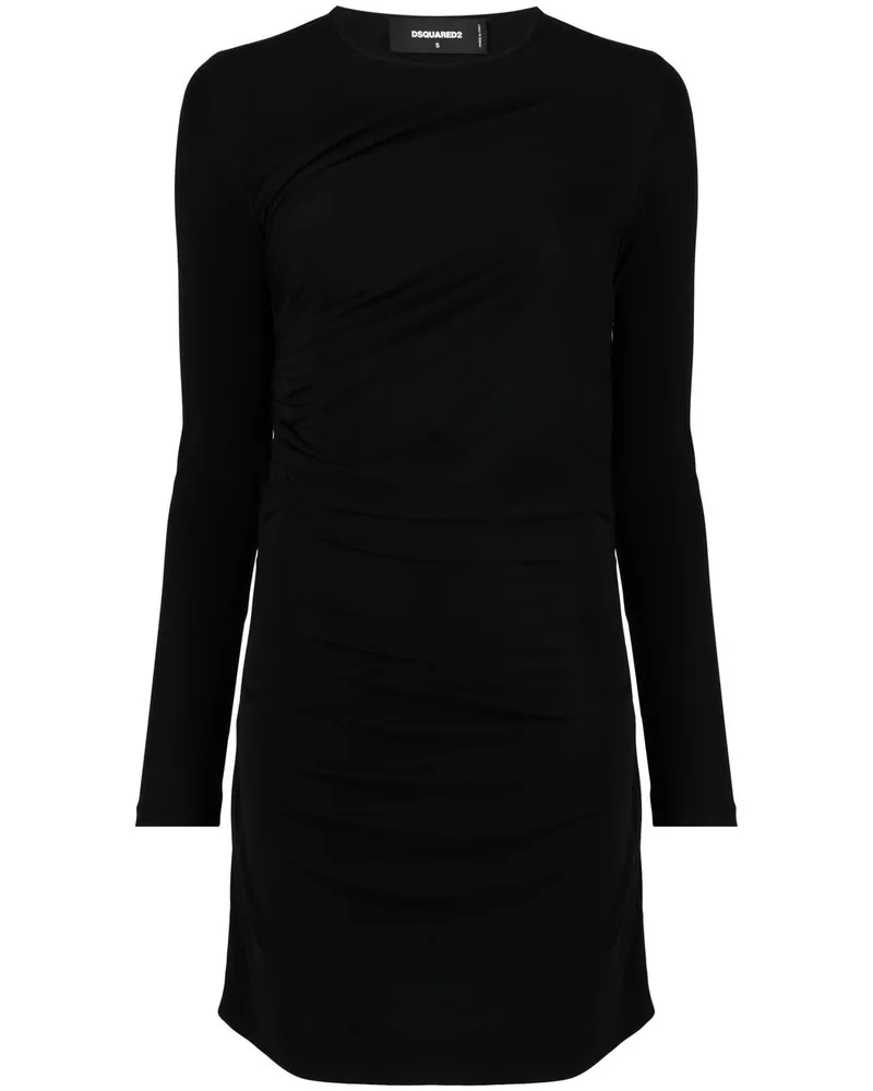 Dsquared2 Langärmeliges Minikleid - Schwarz Schwarz