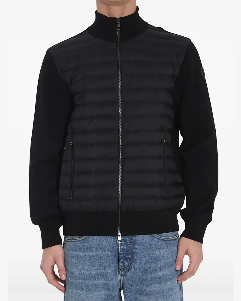 Moncler Gefütterter Cardigan - Schwarz Schwarz