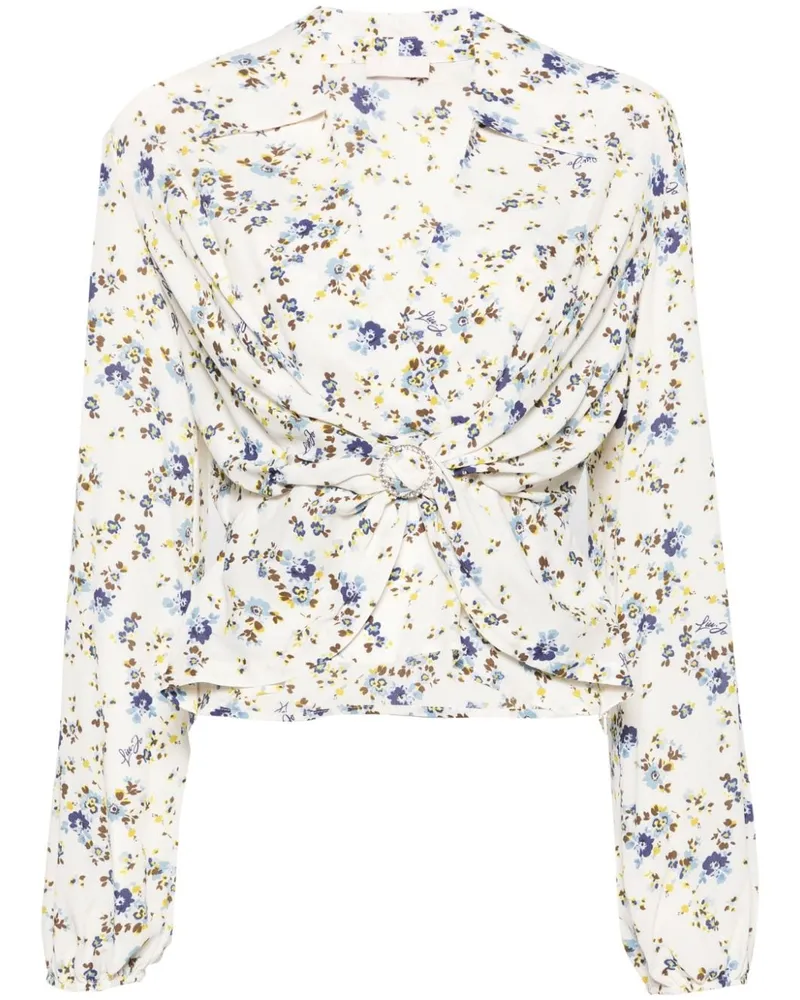 Liu Jo Bluse mit Blumen-Print - Nude Nude